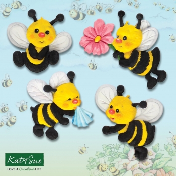 Silicone Mould - Zuzz and Friends Bees